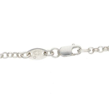 Chrome Hearts Roll Chain Silver Necklace Size 18INCH