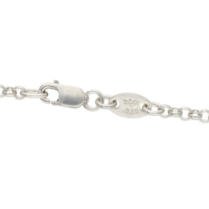 Chrome Hearts Roll Chain Silver Necklace Size 18INCH