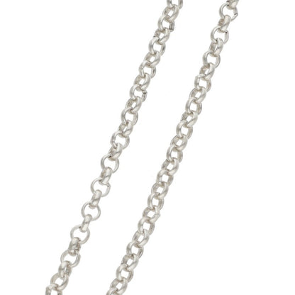 Chrome Hearts Roll Chain Silver Necklace Size 18INCH