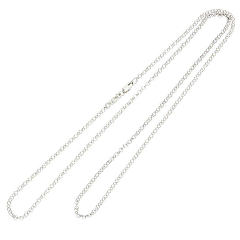 Chrome Hearts Roll Chain Silver Necklace Size 24INCH