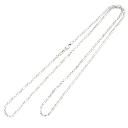 Chrome Hearts Roll Chain Silver Necklace Size 24INCH