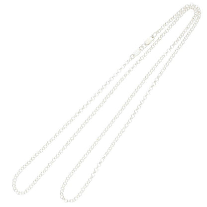Chrome Hearts Roll Chain Silver Necklace Size 24INCH