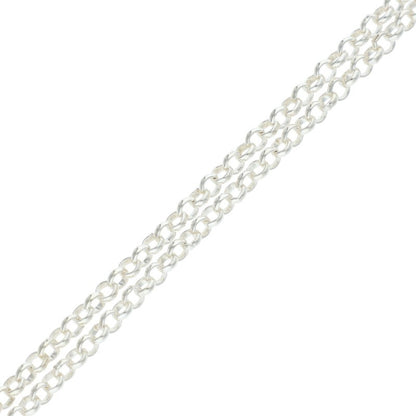 Chrome Hearts Roll Chain Silver Necklace Size 24INCH
