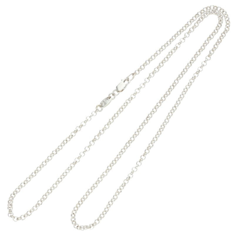 Chrome Hearts Roll Chain Silver Necklace Size 20INCH