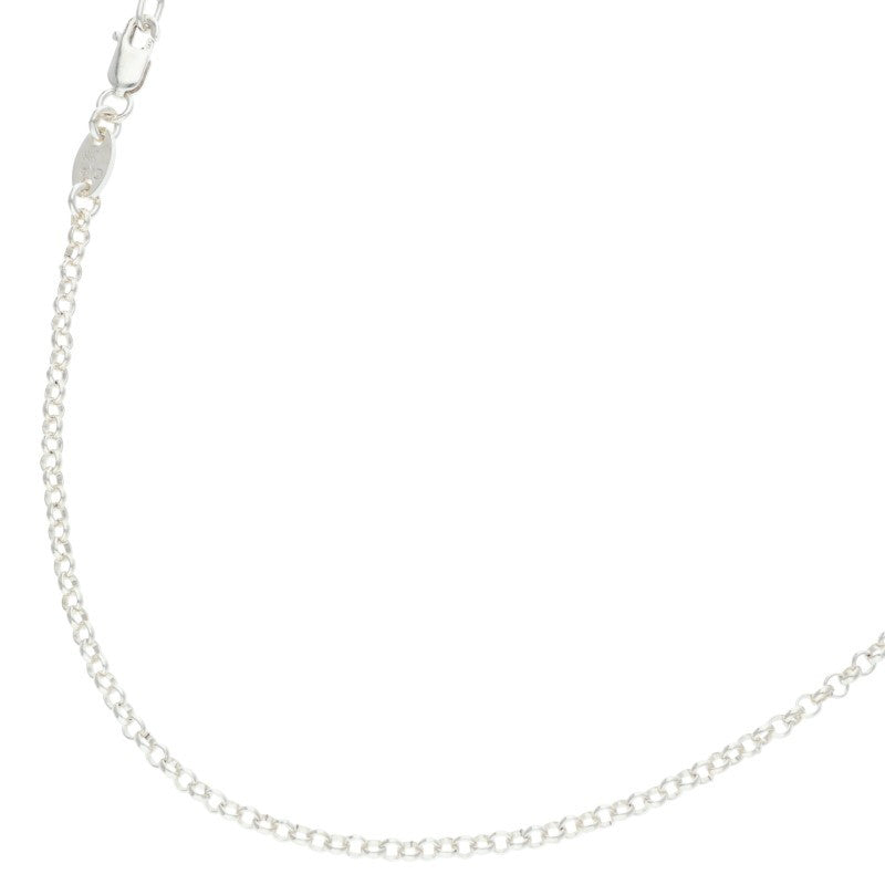 Chrome Hearts Roll Chain Silver Necklace Size 20INCH