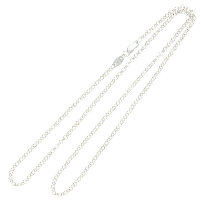 Chrome Hearts Roll Chain Silver Necklace Size 20INCH