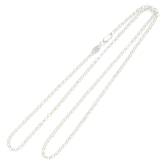 Chrome Hearts Roll Chain Silver Necklace Size 20INCH