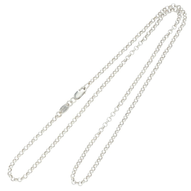 Chrome Hearts Roll Chain Silver Necklace Size 18INCH