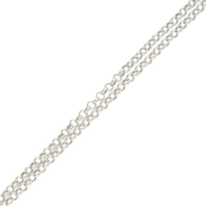 Chrome Hearts Roll Chain Silver Necklace Size 18INCH