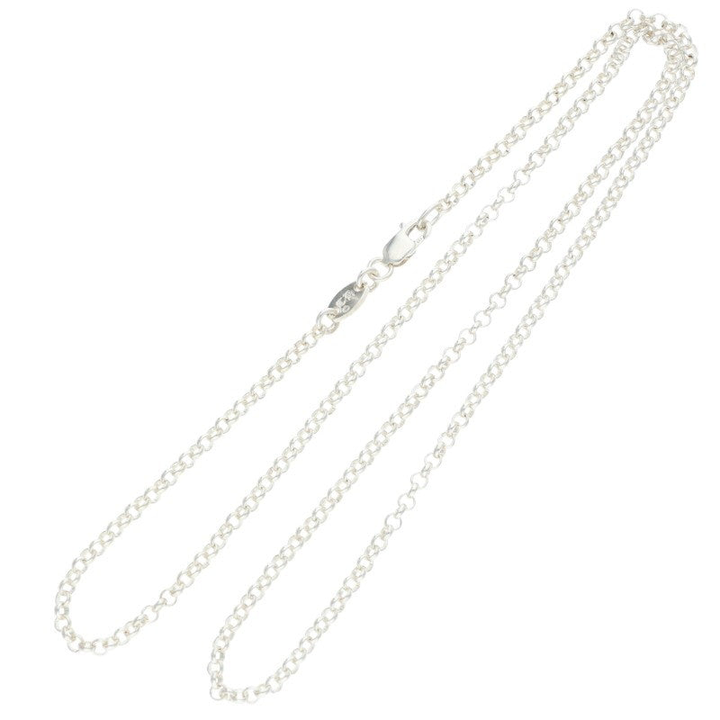 Chrome Hearts Roll Chain Silver Necklace Size 18INCH