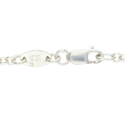 Chrome Hearts Roll Chain Silver Necklace Size 18INCH