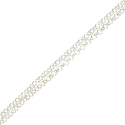 Chrome Hearts Roll Chain Silver Necklace Size 18INCH
