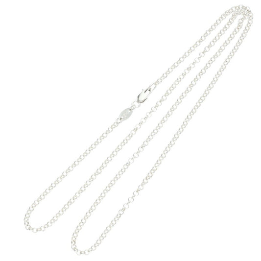 Chrome Hearts Roll Chain Silver Necklace Size 20INCH