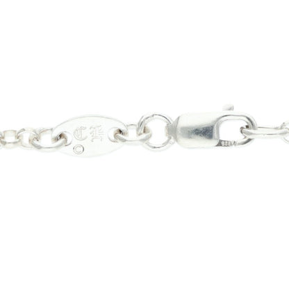 Chrome Hearts Roll Chain Silver Necklace Size 20INCH