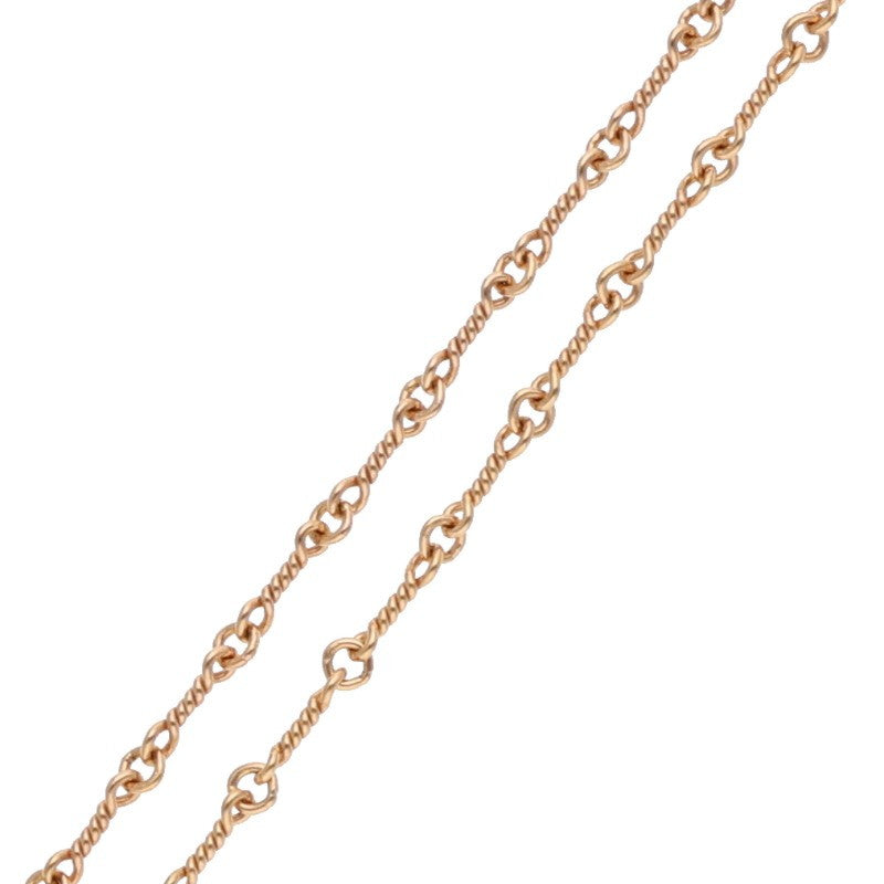 Chrome Hearts 22K Twisted Chain Necklace Yellow Size 18INCH