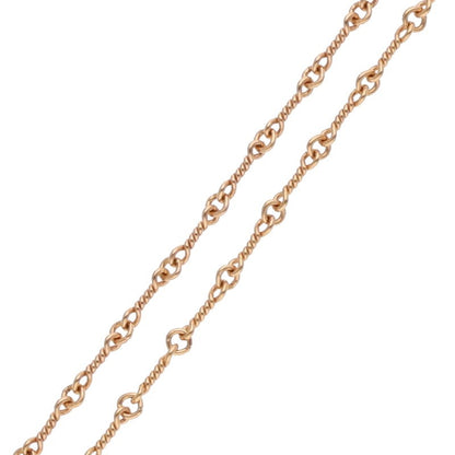 Chrome Hearts 22K Twisted Chain Necklace Yellow Size 18INCH