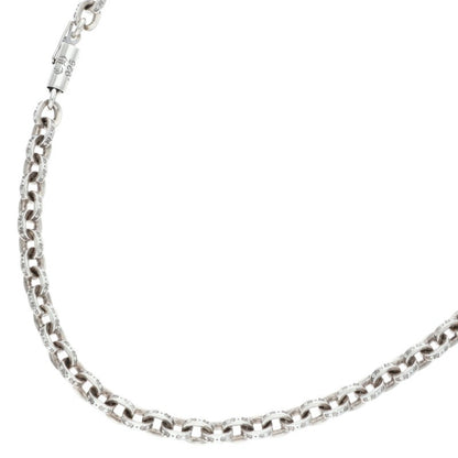 Chrome Hearts Paper Chain Silver Necklace Size 16INCH