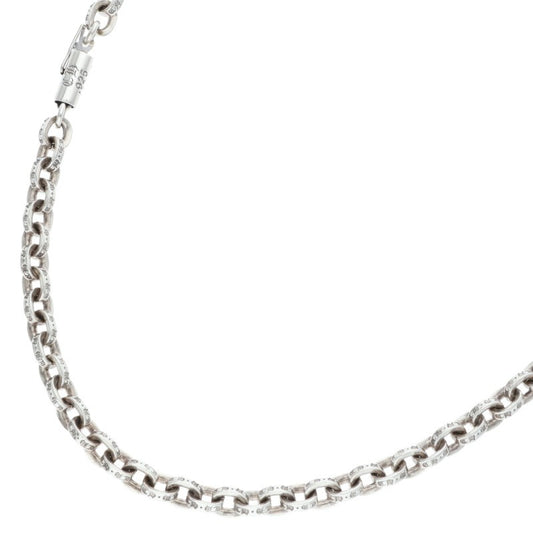 Chrome Hearts Paper Chain Silver Necklace Size 16INCH