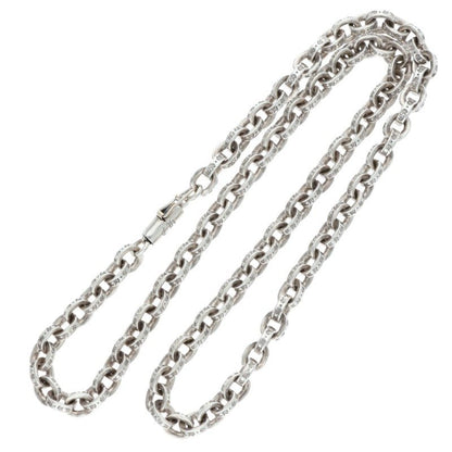 Chrome Hearts Paper Chain Silver Necklace Size 16INCH