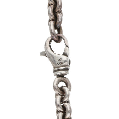 Chrome Hearts RS Loop Chain Silver Necklace Size 20 Inch
