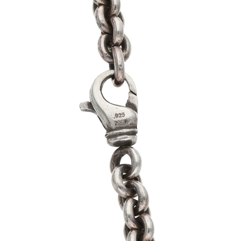 Chrome Hearts RS Loop Chain Silver Necklace Size 32 Inch