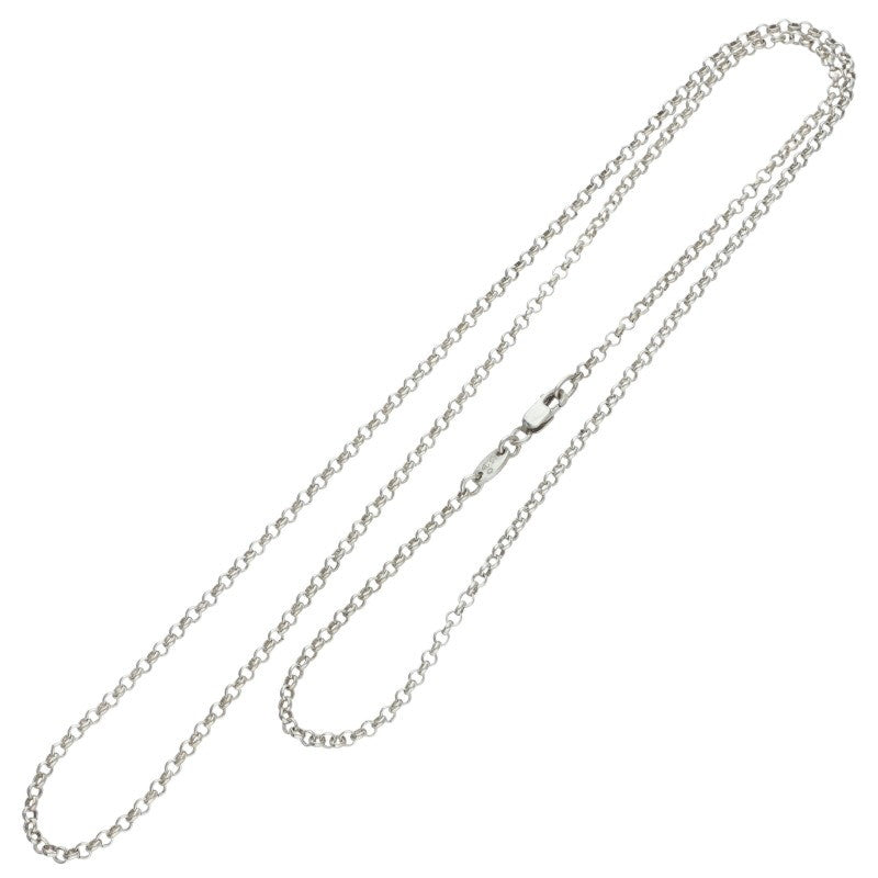 Chrome Hearts 925 Silver Roll Chain Necklace Size 24INCH