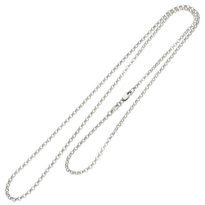 Chrome Hearts 925 Silver Roll Chain Necklace Size 24INCH