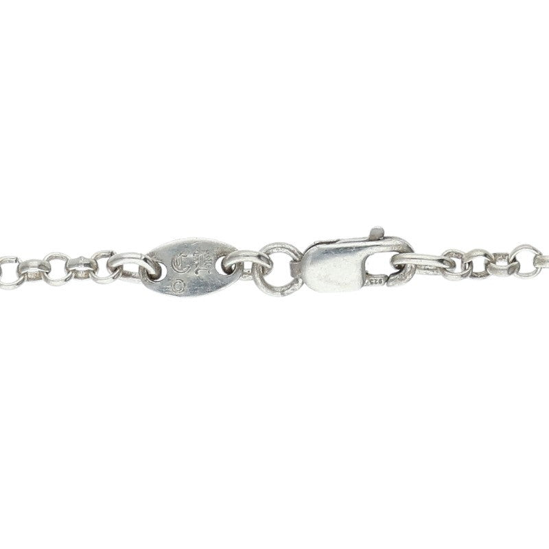 Chrome Hearts 925 Silver Roll Chain Necklace Size 24INCH