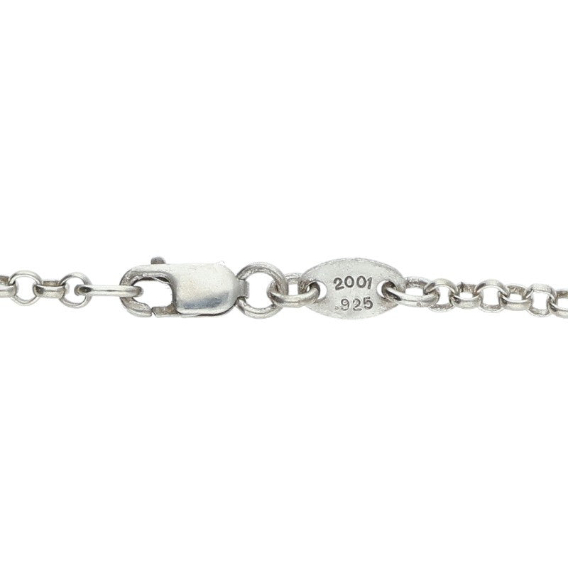 Chrome Hearts 925 Silver Roll Chain Necklace Size 24INCH
