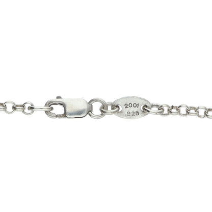 Chrome Hearts 925 Silver Roll Chain Necklace Size 24INCH
