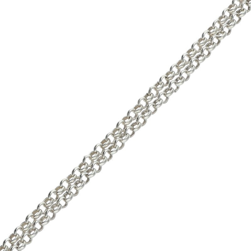Chrome Hearts 925 Silver Roll Chain Necklace Size 24INCH