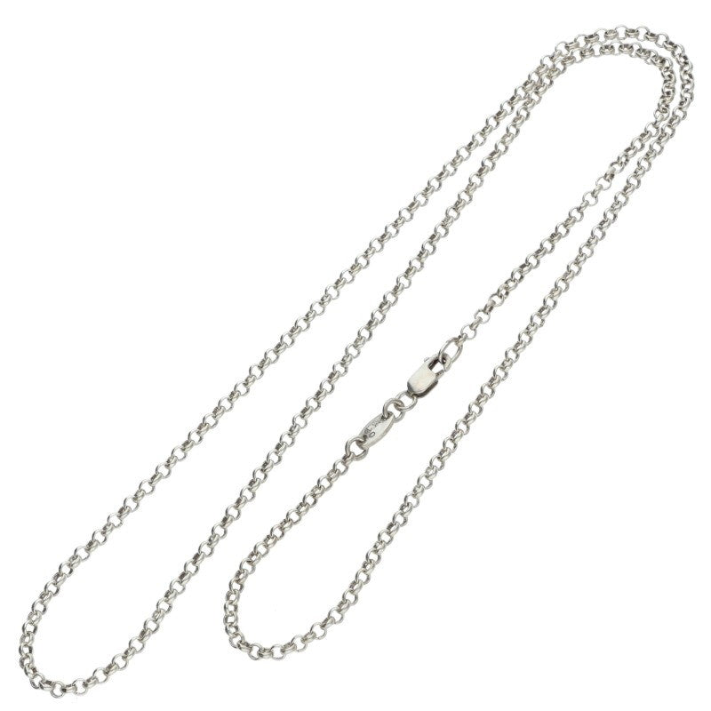Chrome Hearts 925 Silver Roll Chain Necklace Size 20INCH