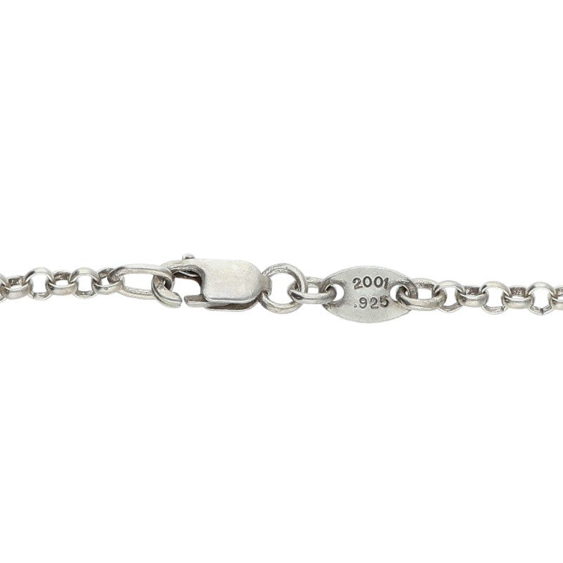 Chrome Hearts 925 Silver Roll Chain Necklace Size 20INCH