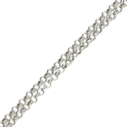 Chrome Hearts 925 Silver Roll Chain Necklace Size 20INCH