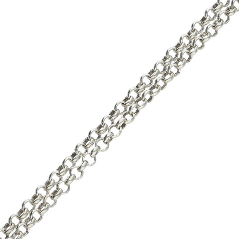 Chrome Hearts 925 Silver Roll Chain Necklace Size 20INCH