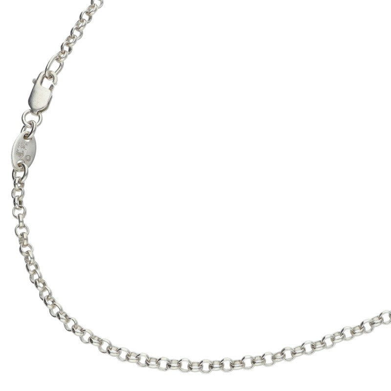 Chrome Hearts 925 Silver Roll Chain Necklace Size 20INCH