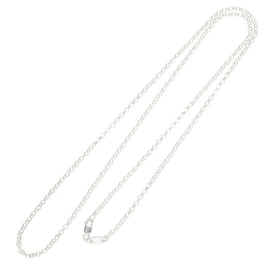 Chrome Hearts Roll Chain Silver Necklace Size 24INCH