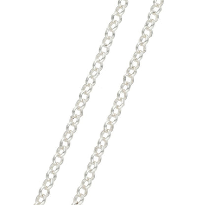 Chrome Hearts Roll Chain Silver Necklace Size 24INCH