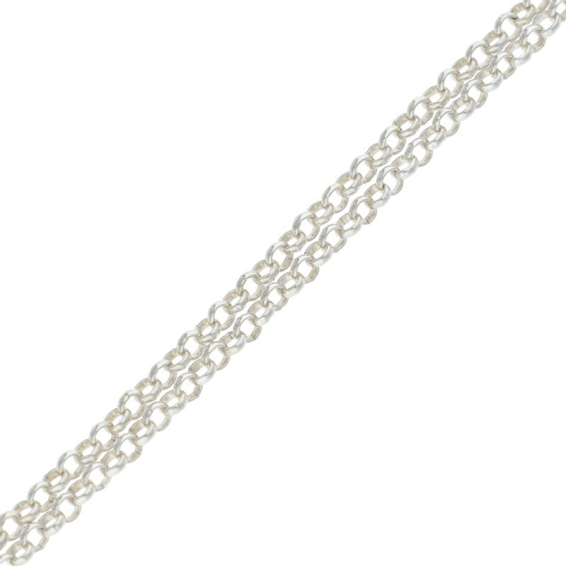Chrome Hearts Sterling Silver Chain Necklace Size 18INCH
