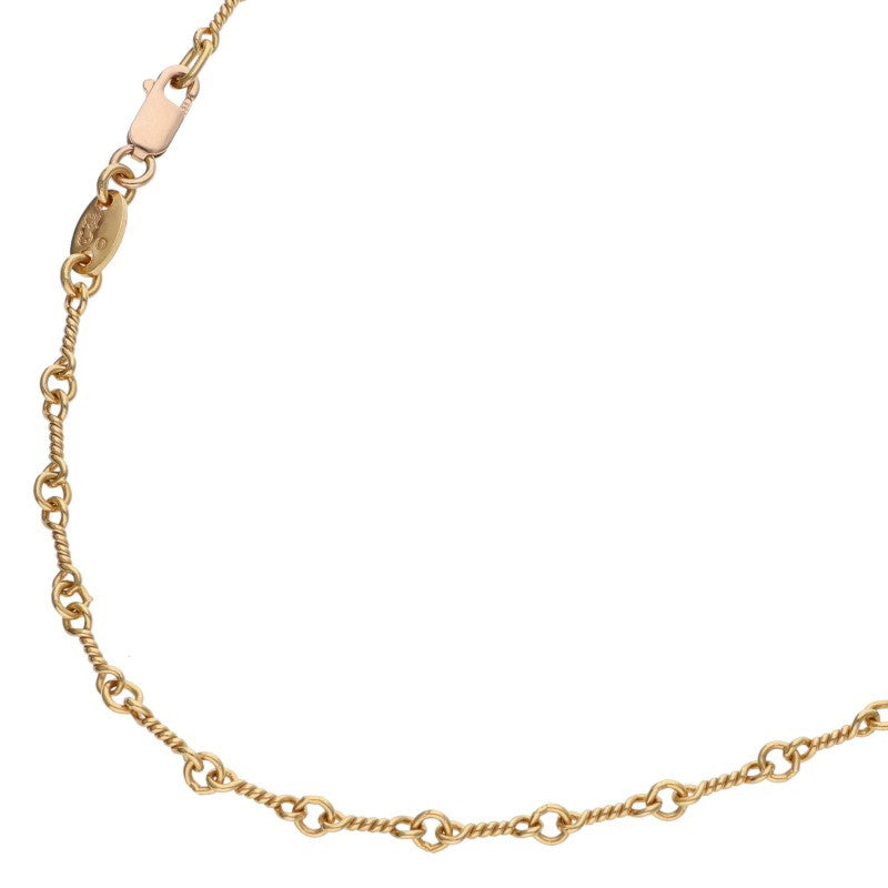 Chrome Hearts 22K Yellow Gold Twist Chain Necklace Size 24