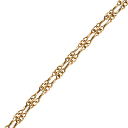 Chrome Hearts 22K Yellow Gold Twist Chain Necklace Size 24