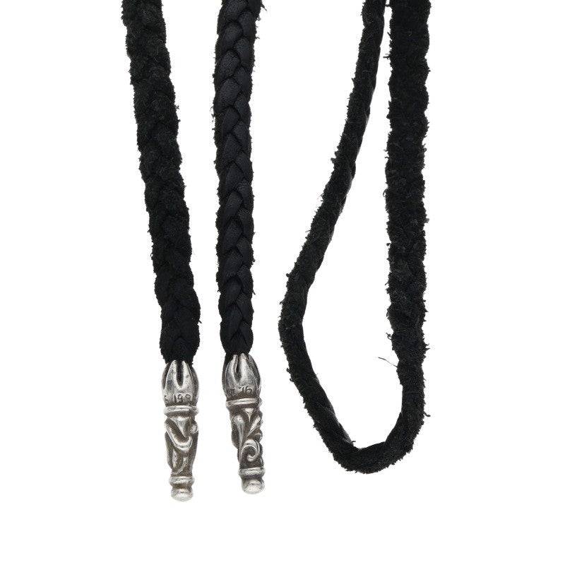 Chrome Hearts Scroll Leather Braid Necklace Size ONE SIZE