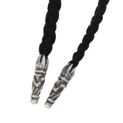 Chrome Hearts Scroll Leather Braid Necklace Size ONE SIZE