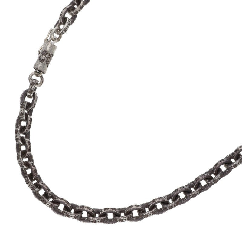 Chrome Hearts Paper Chain Silver 925 Necklace Size 20INCH