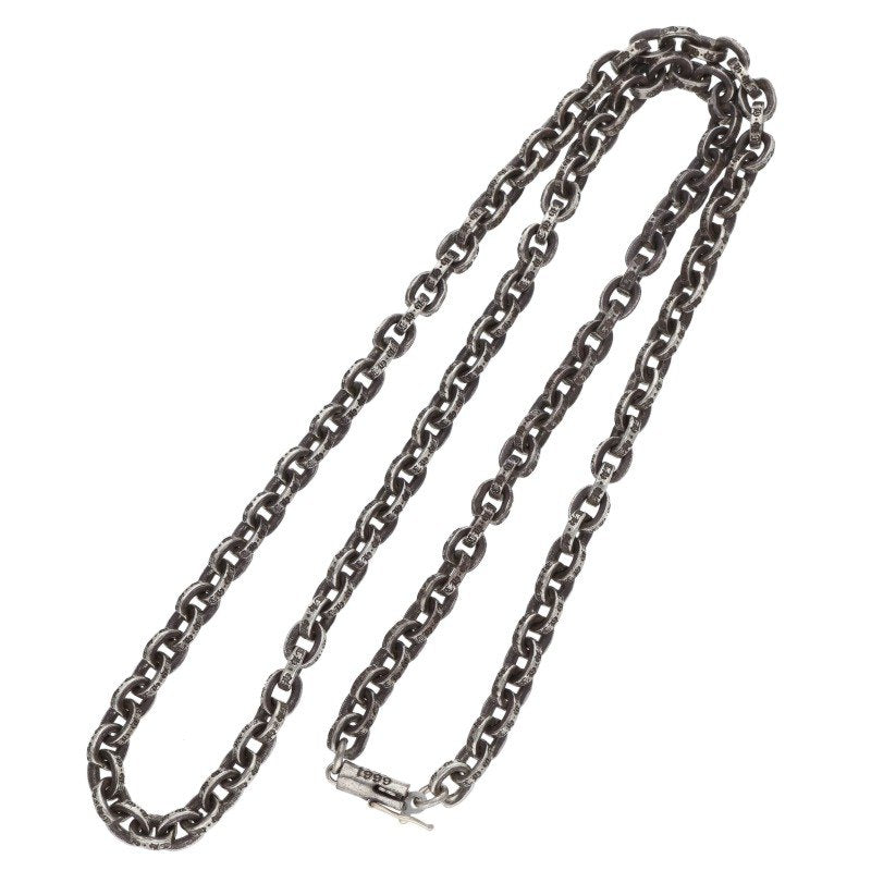 Chrome Hearts Paper Chain Silver 925 Necklace Size 20INCH