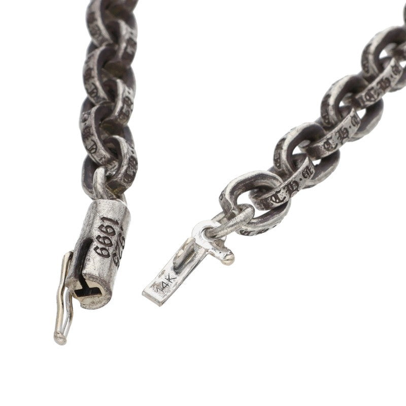 Chrome Hearts Paper Chain Silver 925 Necklace Size 20INCH