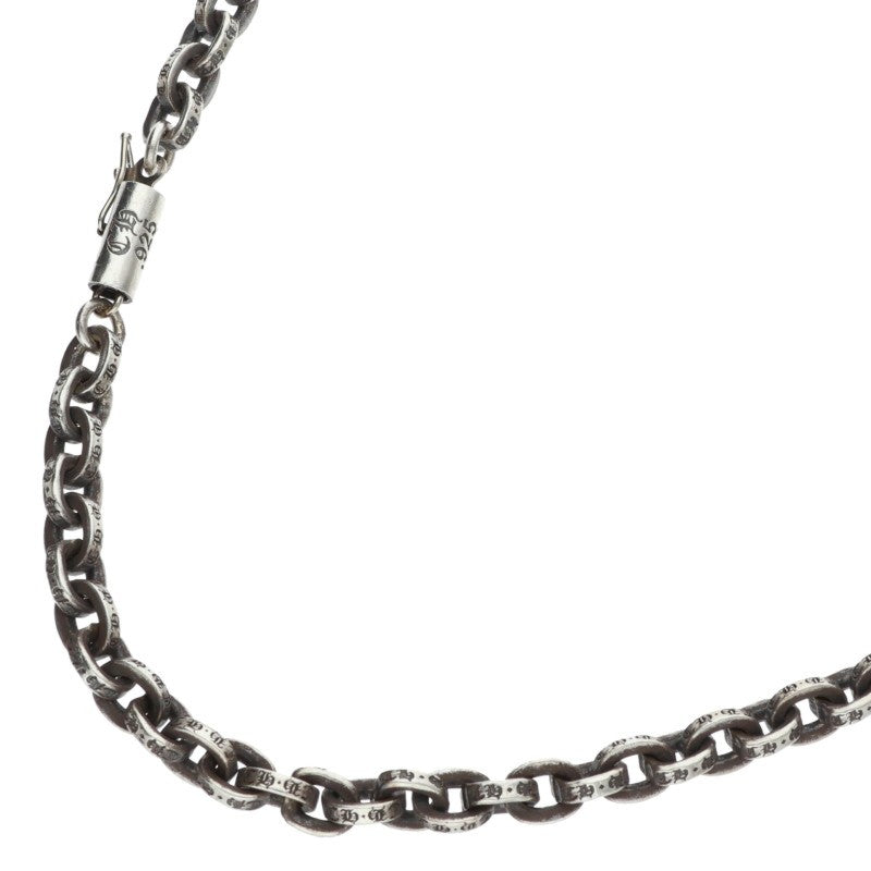 Chrome Hearts Paper Chain Silver 925 Necklace Size 24INCH