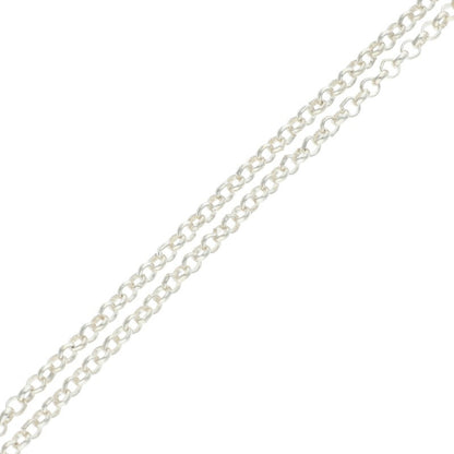 Chrome Hearts Roll Chain Silver 925 Necklace Size 20INCH