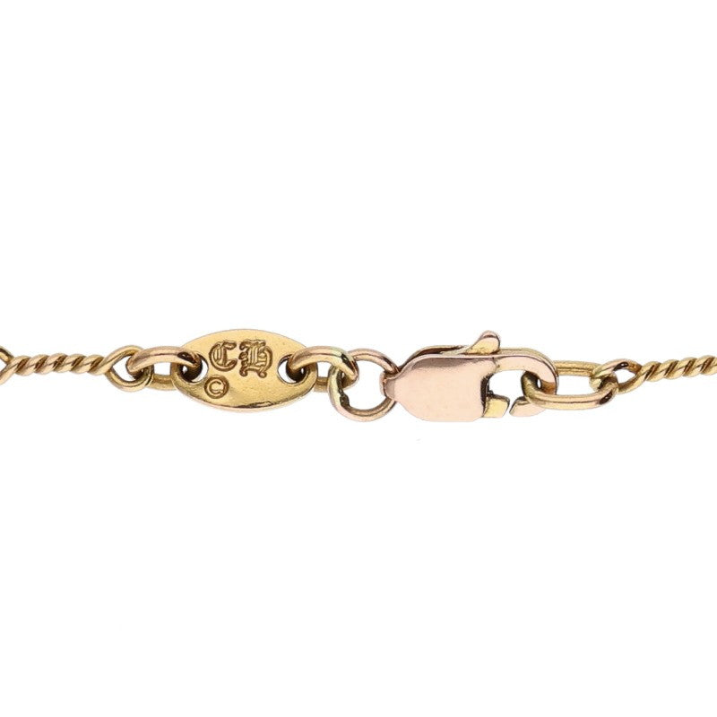 Chrome Hearts 22K Twist Chain Gold Necklace Size 18 Inch