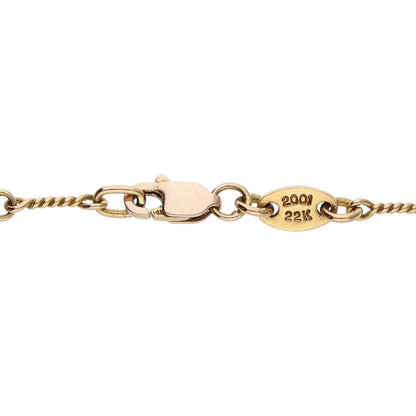 Chrome Hearts 22K Twist Chain Gold Necklace Size 18 Inch